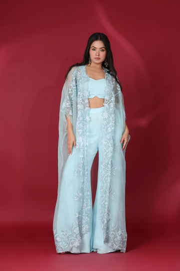 ETHEREAL AQUA CAPE SET