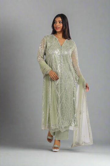 MINT GREEN KURTA SET