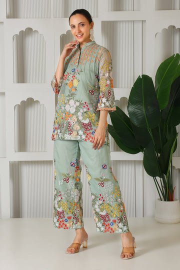 Organza Royal Co-Ord Set