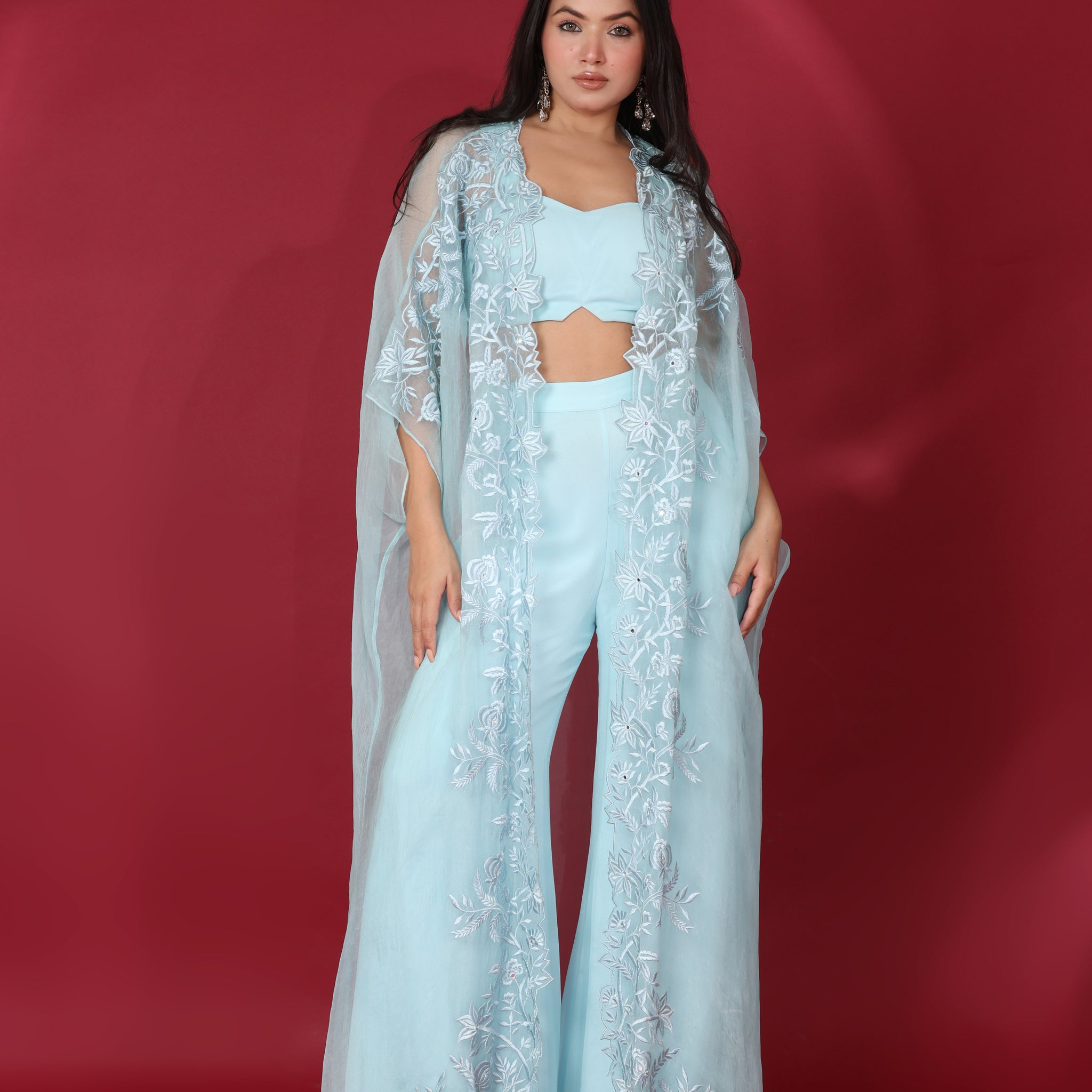 ETHEREAL AQUA CAPE SET