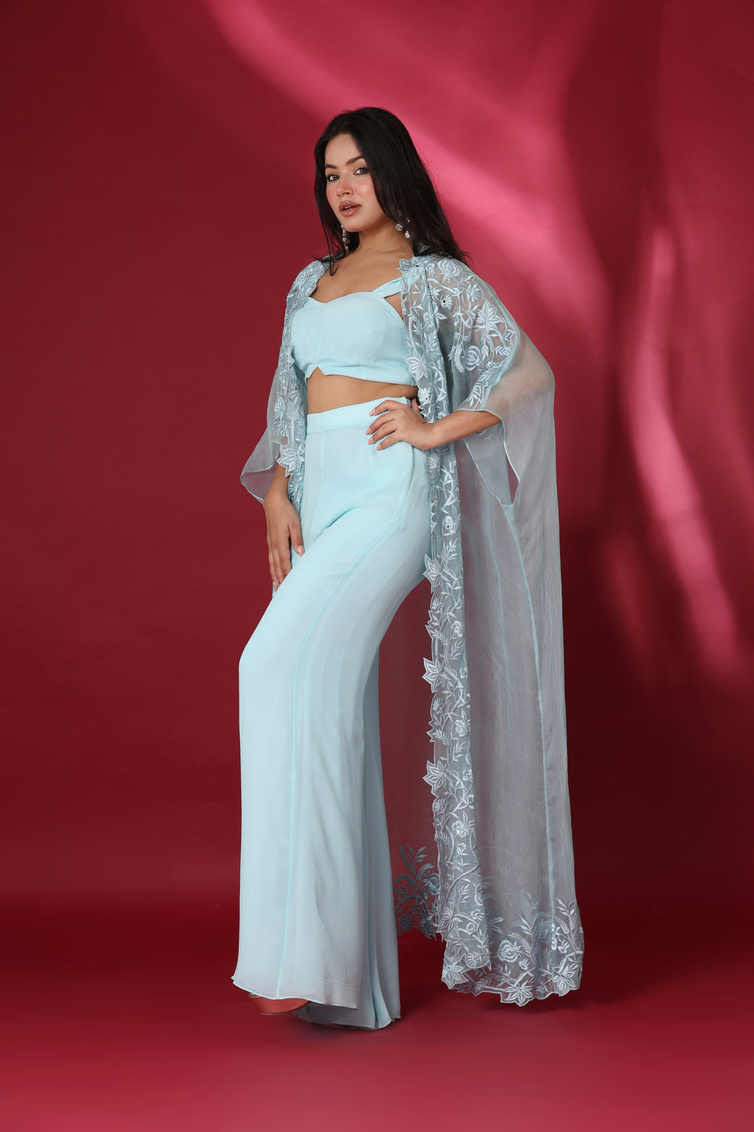 ETHEREAL AQUA CAPE SET
