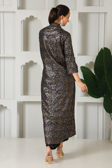 Night Elegant Dhoti Cape Set