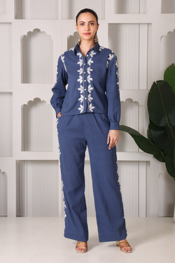 Blue classic co-ord set