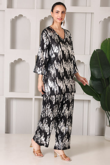 Black cocktail co-ord set