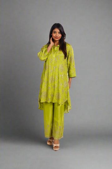 GREEN GLIMMER CO-ORD SET