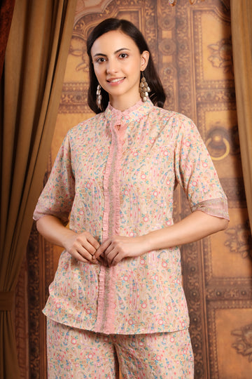 Zari Embroidered co-ord Set