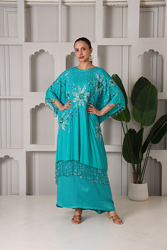 Neelam Flow Kaftan Gown