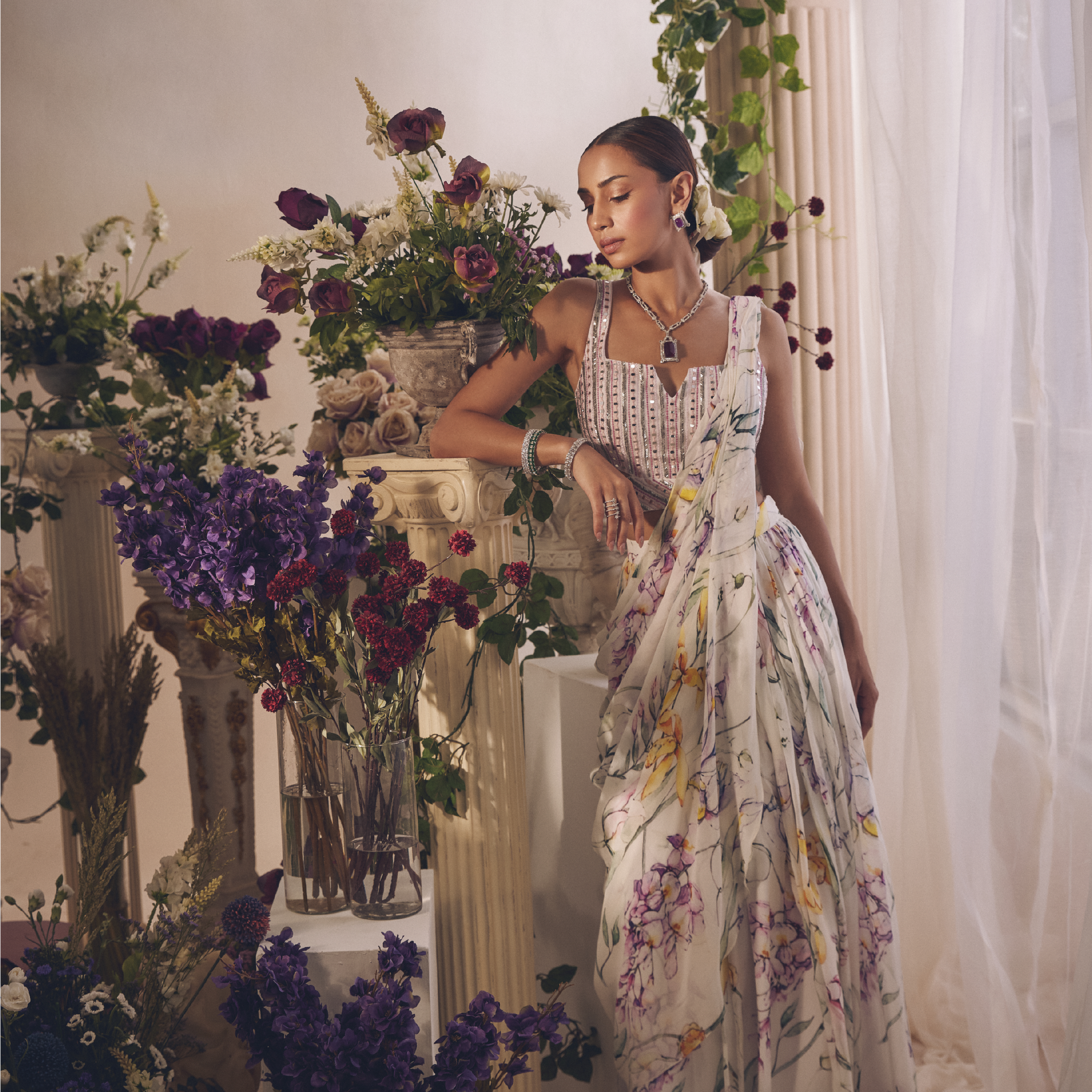 IRIS DRAPED SAREE