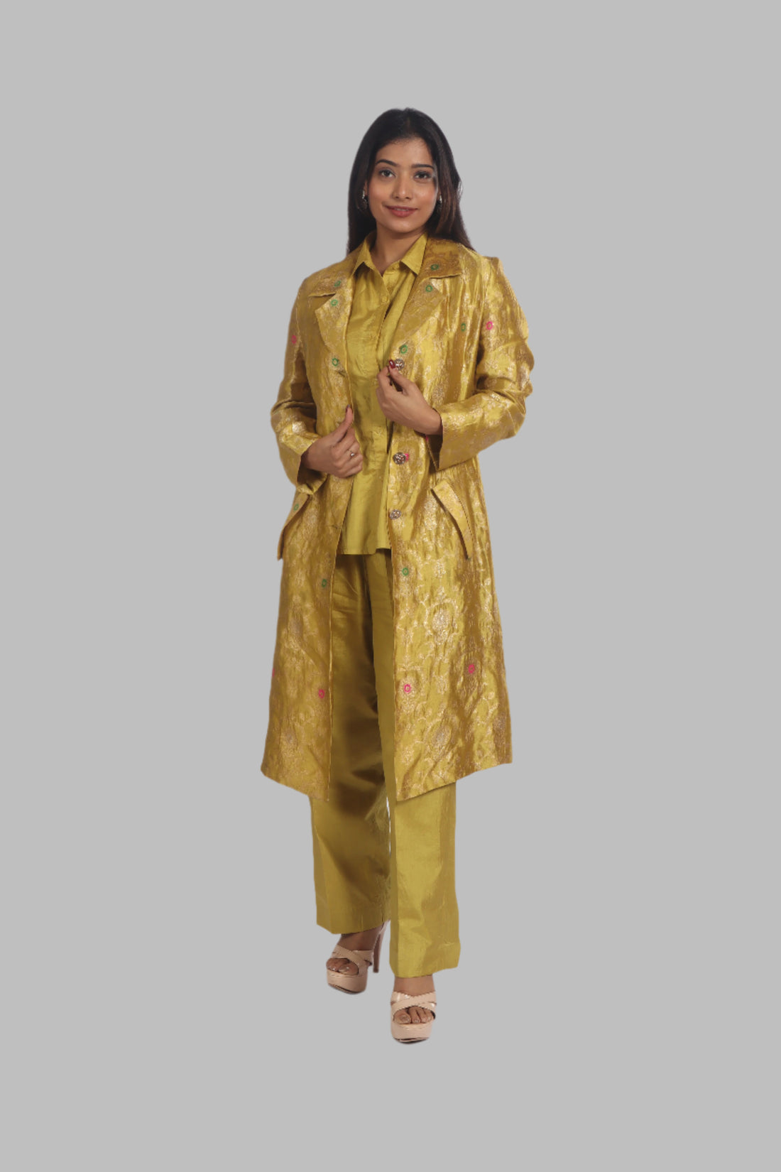SUNSUIT SILK YELLOW SET