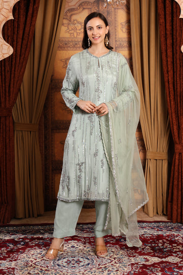 MIST GREEN KURTA SET